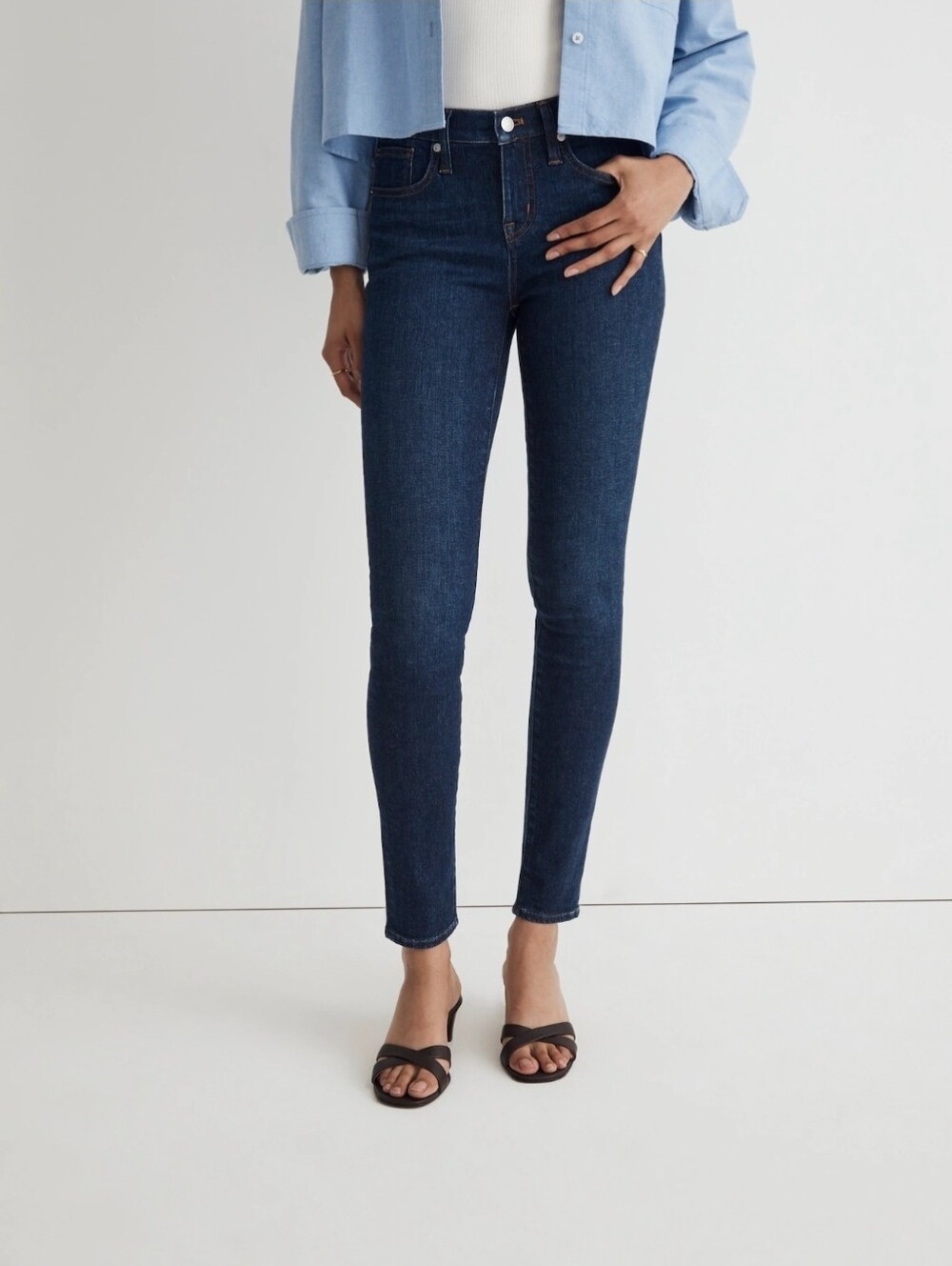 Madewell Skinny Stretch Dark Wash Denim Jeans Size 25